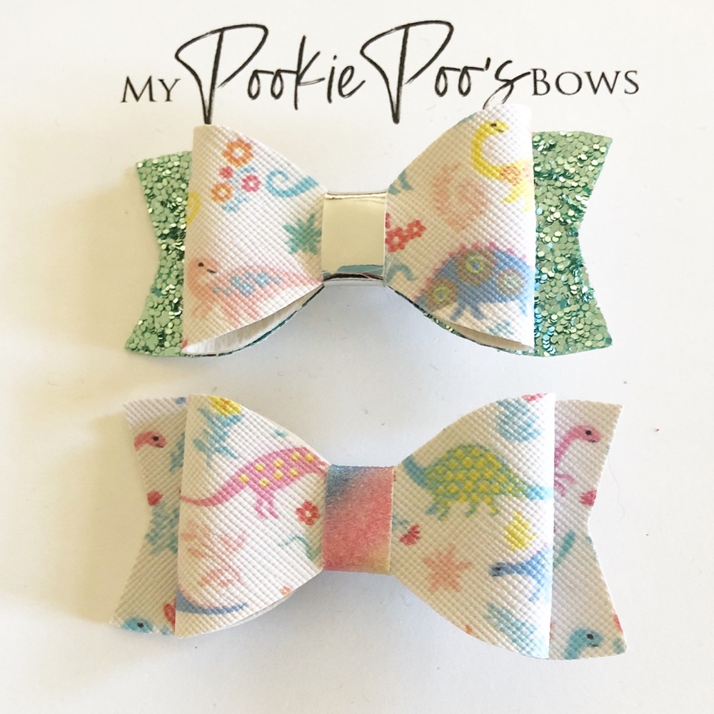 Dinosaur Hair Bows